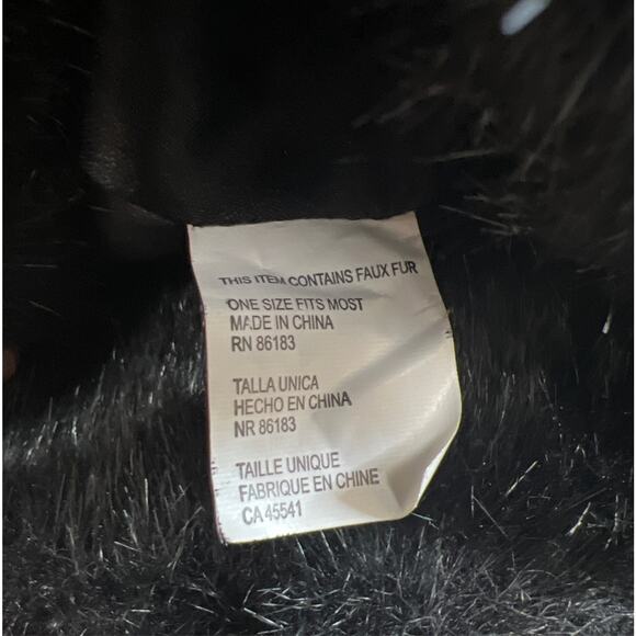 Vintage Fur Women’s Winter Bucket Hat Black - Picture 4 of 4